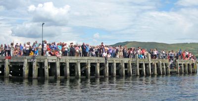 Crowded pier
Helensburgh pier is crowded as the bicentenary nautical flotilla approaches on Saturday August 4 2012. Photo by Kenneth Speirs.
