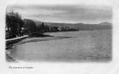 Clynder
A view of Clynder from Rosneath, with Barremman Pier in the distance. Date unknown.
