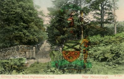 Pine Wood
Entrance to Pine Wood, The Highlandman's Road. Postcard dated 1891.
