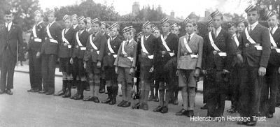 On parade
A Helensburgh Boys Brigade company pictured outside Hermitage Park on a Remembrance Day day parade. More details would be welcomed, and it is thought that the leader was a Mr Watt. Image â€” date unknown â€” kindly supplied by Gordon Fraser, who now lives in Sweden.
