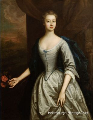 Lady Helen Colquhoun
This portrait of Lady Helen Colquhoun of Luss, wife of Sir James Colquhoun of Luss, is attributed to Scottish society portrait painter William Aikman (1682-1731) from Cairney, Fife. Sir James â€” who was succeeded by four others bearing the same name â€” bought what was then Milligs and decided to develop it into what became Helensburgh. The town was named after his wife Lady Helen (nee Sutherland). Image by courtesy of the current Baronet and Chief of Clan Colquhoun, Sir Malcolm Colquhoun of Luss.
