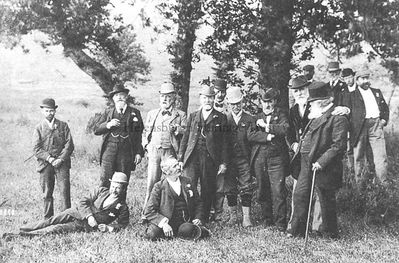 Town Council water trip
Members and officials of Helensburgh Town Council are pictured on the annual trip to inspect the reservoirs in 1896.
