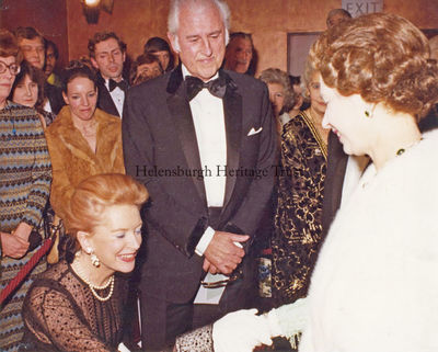 Deborah Kerr and the Queen
Helensburgh film star Deborah Kerr curtseys to HM The Queen at the royal premiere of 'Kramer vs Kramer' in London in 1979, watched by Stewart Granger. Neither appeared in the film.
