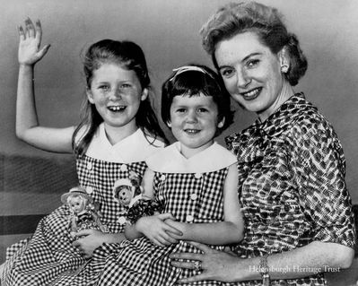 Deborah Kerr and daughters
Helensburgh film star Deborah Kerr is seen with her daughters Melanie, then aged nine, and Francesca, six, arriving in New York on September 4 1958 after a holiday in England. Deborah was on her way to the West indies to work on a new picture. Photo by United Press.
