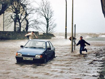 Street flooded
A car is marooned by flooding in Helensburgh's Glenfinlas Street just above the East Clyde Street junction. 1990s photo kindly supplied by Iain Duncan.
