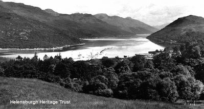 Loch Long
A view of Loch Long from above the BP Ocean Terminal at Finnart. Image, date unknown, from the collection of Stella Trainor, Ontario, Canada.
