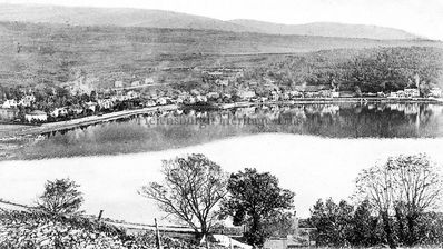 Garelochhead
A striking view of Garelochhead from up the hill across the Gareloch, circa 1906.
