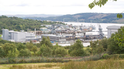 The Clyde Naval Base
H.M. Naval Base Clyde, pictured from Garelochhead Army Training Camp in August 2008. Photo by Donald Fullarton.
