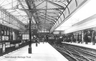 Concourse
An image of the interior of Helensburgh Central Station, c.1920.
