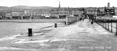 Burgh from pier
A 1959 image looking down the pier towards the town centre.
