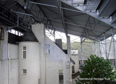 Hill House
A 2019 image of the damp penetration at the Charles Rennie Mackintosh mansion Hill House in Upper Colquhoun Street, currently protected by a Â£4million metal box roof.
