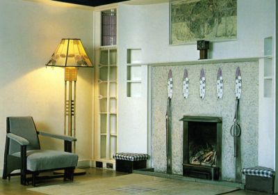 Hill House
The Drawing Room fireplace in The Hill House, the Upper Colquhoun Street mansion designed by Charles Rennie Mackintosh for Walter W.Blackie in 1902.
