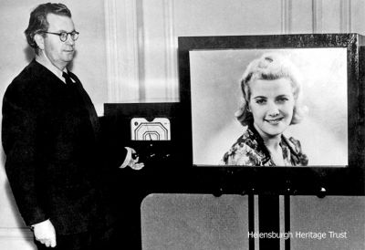 Telechrome demo
John Logie Baird's August 1944 demonstration of the Telechrome, the worldâ€™s first cathode ray tube for colour television, was an historic event. The picture was large and bright, a great improvement over the small flickery images of the old mechanical system.
