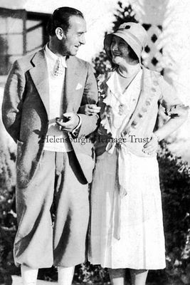 Andy and Jean Clyde
Film star Andy Clyde and his sister, stage star Jean Clyde, who both spent much of their childhood in Helensburgh, pictured together outside the Mac Sennett Studios in August 1931 when Jean had a holiday with Andy in Hollywood.
