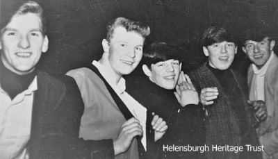 Burgh Basketball
Helensburgh Basketball Club's 1963-64 juniors are pictured. From left: Gordon Stewart, Gordon Hamil, Derek West, Kenny Wilson, Hector McClelland. Image kindly supplied by Gordon Fraser, who now lives in Sweden.
