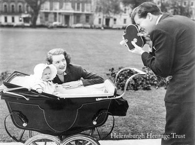 Deborah Kerr and daughter
Helensburgh film star Deborah Kerr and her eight month-old baby daughter Melanie Jane are filmed by proud dad Tony Bartley, her first husband, in this MGM publicity picture from 1949.

