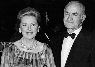 Deborah Kerr and Peter Viertel
Helensburgh film star Deborah Kerr is pictured with her second husband, the German-born, Californian-educated author and screenwriter Peter Viertel, arriving at the Standard British Film Awards in London in the early 1970s.
