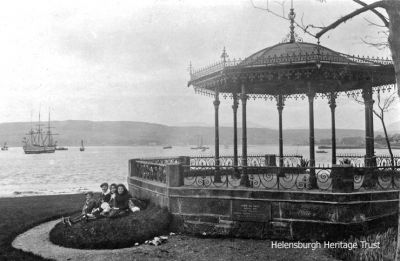 Kidston Band Stand
A family relax outside the now demolished band stand at Kidston Park, with the Training Ship Empress in the distance. The bandstand was used by the boys bands from the Empress and its predecessor Cumberland. Image, date unknown, supplied by Jim Chestnut.
