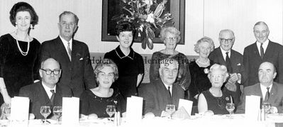 Helensburgh Lions Club
Members of Helensburgh Lions Club and their partners at the club's Burns Supper in January 1969. Front row centre is Clyde Street School headmaster Alex Douglas, a noted Burns speaker.
