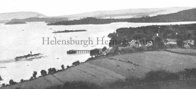 Calling at Luss
A steamer, possibly the SS Prince George, approaches Luss Pier from the north. Circa 1930.
