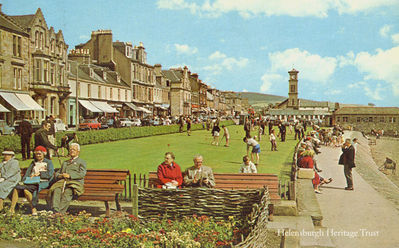 Putting Green
The Helensburgh seafront putting green is a busy place on this sunny afternoon. Image circa 1965.
