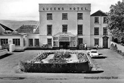 Queen's Hotel
The Queen's Hotel was originally Baths House, built by Henry Bell, who built Europe's first commercial steamship the Comet in 1812. The building has had many alterations but still stands on East Clyde Street, having been converted into flats. Image date unknown.

