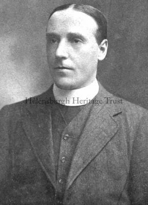 The Rev J.R.Hutton
The Rev John Riddell Hutton, M.A., B.D. was minister of St Columba Church, Helensburgh, from February 19 1913 until June 20 1918. Born in Moffat on August 7 1878, he was assistant minister at Palmerston Place Church, Edinburgh, from 1903-4, then had his first charge at Lockerbie St Cuthbert's from 1904-13. He was inducted at Stow in 1918, then called to Dunblane Leighton Church in 1927 and Waterbeck Church, Annandale, in 1930. He died on September 15 1938. Image from Helensburgh and Gareloch Times 1913.
