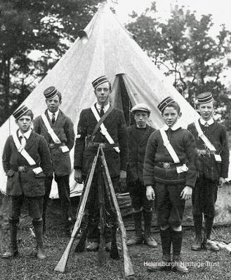 Rhu Boys Brigade
Members of the Rhu company of the Boys Brigade are pictured at camp. The company existed from 1915 to 1925 when it folded because leaders could not be found. It was inspected at least twice by Lord Inverclyde, the then Lord Lieutenant of Dunbartonshire. Image supplied by Alistair Quinlan, whose great uncle, Arthur Burnett Winton, is second from the left. Arthur's father ran Rhu Post Office, and he was a telegram boy. He spent most of his working life at Helensburgh Post Office and Helensburgh Telephone Exchange, and in his 20s played football for Rhu Amateurs.
