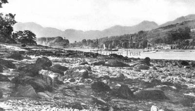 Rhu from Mill Bay
A very old picture of Rhu Bay from Mill Bay, Rosneath, as a steamer passes, published for Winton, Stationer. (Post Office) Rhu, Gareloch. Image date unknown. 
