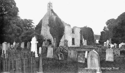 Rosneath Old Parish Church
St Modan's Old Parish Church, Rosneath, stands near to its successor, and is surrounded by a graveyard. The church is now a roofless ruin, with some of the walls still standing. This site is said to have had a church for centuries, with this ruined church being the fourth church on the site. There are records of ministers stretching back to 1250. The site was apparently established by St Modan, who may be buried at Faslane. The image is from a 1908 postcard, kindly supplied by the Helensburgh Memories Facebook page.

