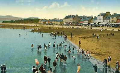 Seafront paddling
Paddling at what in times gone by was known as The Sands, Helensburgh. Image date unknown.
