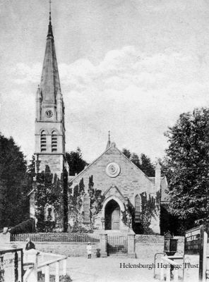 Shandon Church
Shandon Church with the start of the pier opposite, circa 1908. It became linked with Rhu Church in 1954, which led to full union in 1971. It ceased to be a church in 1981, and was converted into dwellings.
