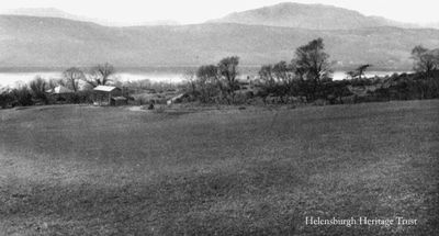 Shandon golf course
A nine hole golf course existed for many years at Shandon, on the hill above the Gareloch, and Ryder Cup golfer Tom Haliburton learned to play and love the sport on this course as a child. Image, published by the Proprietor, Shandon Hotel, date unknown.
