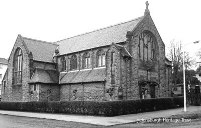 St Joseph's Church
There was no Roman Catholic Church in Helensburgh until 1880 when a chapel with school was built in Grant Street where the present church halls are. The present church itself at the corner of Lomond Street and East King Street was opened in 1912. Photo by Professor John Hume.
