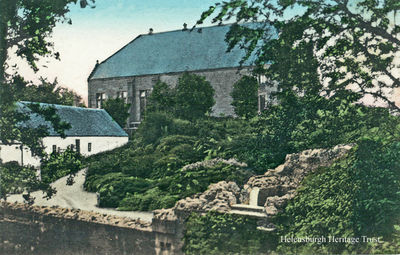 Victoria Hall rear
An unusual view of the Victoria Hall taken from the rear in Hermitage Park. At the back of the hall are workshops, while to the right is part of the remains of the Malig Mill which was demolished in 1922. Image is circa 1926 and is reproduced here by courtesy of the Argyll and Bute Council Libraries Collection.
