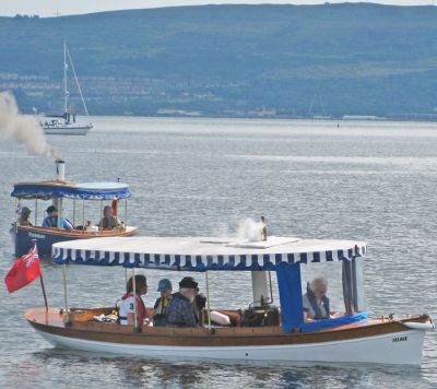 Two steam boats
The Talisker and the Silkie took part in the bicentenary nautical parade from Rhu Marina to Helensburgh pier on Saturday August 4 2012. Photo by Kenneth Speirs.
