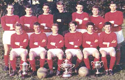 Scotland's Champions
The famous Rhu Amateurs team which won the Scottish Amateur Cup on May 13 1967, beating Penilee United 3-1 in the final at Hampden Park, Glasgow. The scorers were Barry Irvine, then Neil Walsh with two. Team:  Finlay MacDonald; Alistair Glendye, Arthur Thomson; Paul Robertson, Finlay Colquhoun (capt), Neil Walsh; Barry Irvine, Jim Shields, Joe McKell, Billy Mooney, Johnny Armstrong. 12th man: Jim Aitken.
