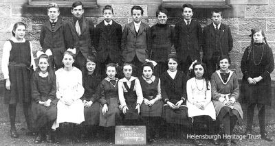 Class photo
Pupils at Helensburgh's Clyde Street School. Image, date unknown, supplied by Marlyn Ritchie.
