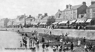 1903 Seafront
A 1903 image of a busy day on the beach in Helensburgh, just to the west of the pier.
Keywords: 1903 Seafront