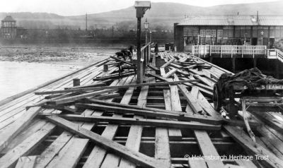 Storm damage
A 1911 storm caused serious damage to Craigendoran pier. Image supplied by Malcolm LeMay.
