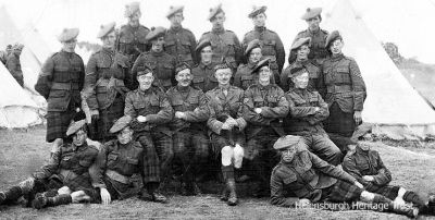 Camp photo
Argyll and Sutherland Highlanders Territorials from Helensburgh pictured at camp in the 1920s. Image supplied by Mrs Betty Stewart, whose father, Lachie McDonald, is in the picture.
