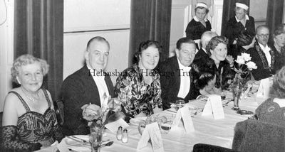Painters president
The top table at the 1952 annual dinner at the conference of the Federation of Master Painters and Decorators in Scotland, held at Shandon Hydro Hotel, the former home of Robert Napier. On the right is the new president, Helensburgh man Gregory Alexander Burgess, and in the centre is Mrs McKay of Rhu. Image supplied by Jenny Sanders.

