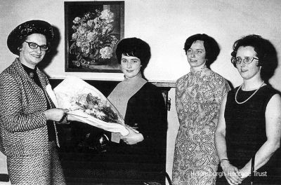 Exchange choice
Anne McBrierty is seen receiving flowers from Helensburgh Advertiser columnist Betty Wood (left) after she was chosen to represent Helensburgh Telephone Exchange in the Miss Interflora competition in April 1968. Also in the picture are Grace Robertson and Morag MacPherson.
