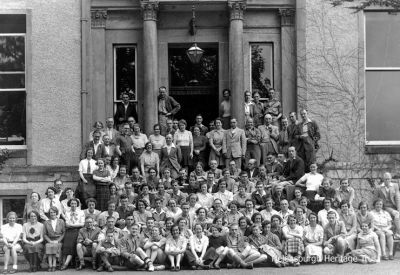 Methodist holiday
Methodists on holiday at Ardenconnel House in Rhu on July 25 1938. The B-listed mansion was built by the Buchanan family in the late 18th century, and Ardenconnel was one of the principal estates of the old parish of Row. It was bought in 1899 by the Countrywide Holidays Association, and by 1908 could accommodate 120 guests. The CHA is the oldest walking holiday company in the country, set up in 1893 to encourage enjoyment of the countryside, and to this day working hard to fulfil the vision of founder the Rev T.A.Leonard. The mansion was later converted into modern flats.
