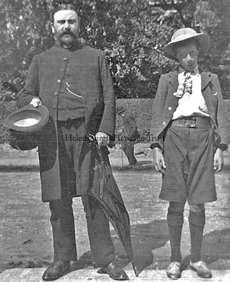 Dad and friend
The Rev John Baird, father of TV inventor John Logie Baird, with Baird's childhood friend and later financial backer, entertainer and film star Jack Buchanan, who lived across the road in West Argyle Street, in 1900.
