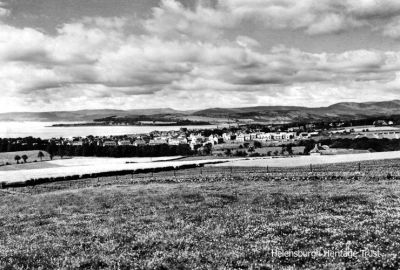 View from east
An unusual view of Helensburgh from the east. Image date unknown.
