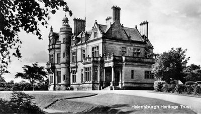 Cairndhu
The Cairndhu Hotel, later a nursing home for the elderly and now disused, photographed by Helensburgh photographer Bill Benzie. Originally Cairndhu House, it was built in 1871 to a William Leiper design in the style of a grand chateau for John Ure, Provost of Glasgow, whose son became Lord Strathclyde and lived in the mansion. Image date unknown.
