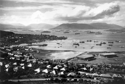 Clyde at war-1
Looking from Fort Matila towards, Greenock pier. Two Sunderland flying boats can be seen in the right foregound. 1941 image supplied by Michael Wilson.
