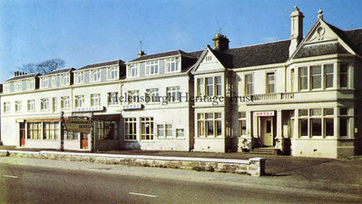 Commodore Hotel
The Commodore Hotel, formerly Kingsclere Hotel, on Helensburgh's west seafront in 1968. It was burnt down during the firemen's strike in December 1978, when solders in Green Goddesses attended the middle of the night blaze which was fanned by strong winds. Most of the hotel was destroyed, but it was rebuilt and has since been altered and extended several times. Image circa 1973.
