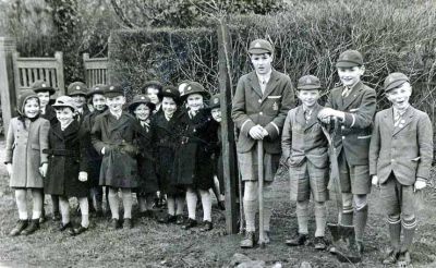 The Coronation Trees
Helensburgh pupils planted trees to celebrate the Coronation of Queen Elizabeth in 1953. This Larchfield and St Bride's Schools â€” now Lomond School â€” group planted their tree on Stafford Street at James Street. From left: Heather Reid, Sheila Thom, Christopher Grieve, Catherine Burnet, Barbara Miller, Andrew Nicholson, Judith Read, the late Pat Wright, Hilda Dow, unknown girl, Susan Billings, Diana Heron, Hamish Brownlie, Alistair Martin, Donald Fullarton, the late Alan Miller.
